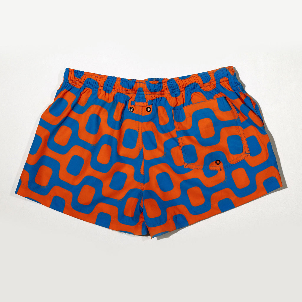 SHORTS DE PAVIMENTO CA-RIO-CA NARANJA Y AZUL - Shorts Italianos