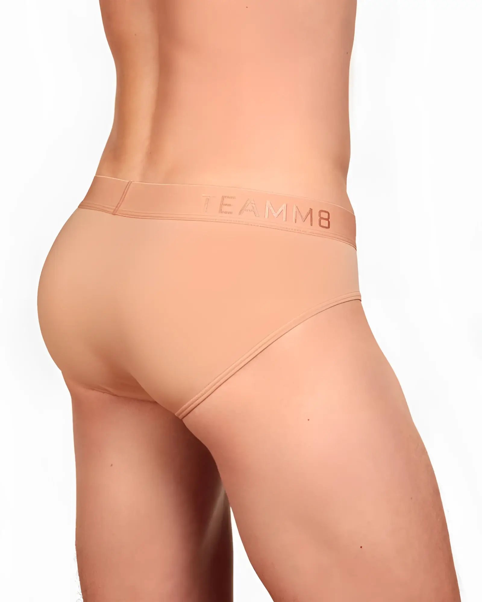 Beige skin brief fabulous teammb briefs with subtle waistband logo designed for comfortable everyday wear