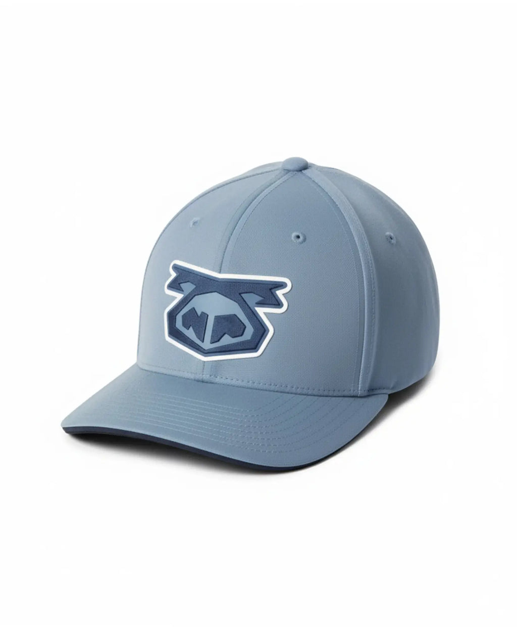 Light blue snout cap 3.0 baseball cap with stylized darker blue and white embroidered logo