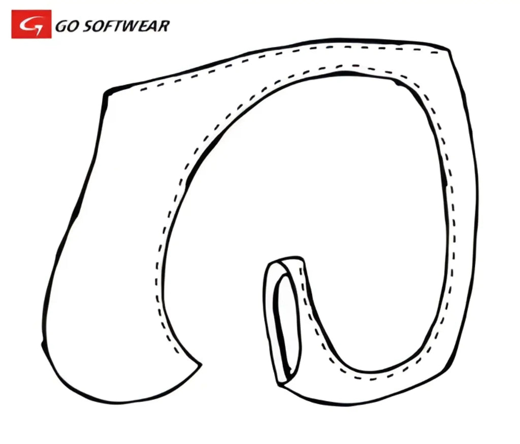 Go softwear splash c-ring thong swim waistband curved stitched fabric with soft flexible design on the back side