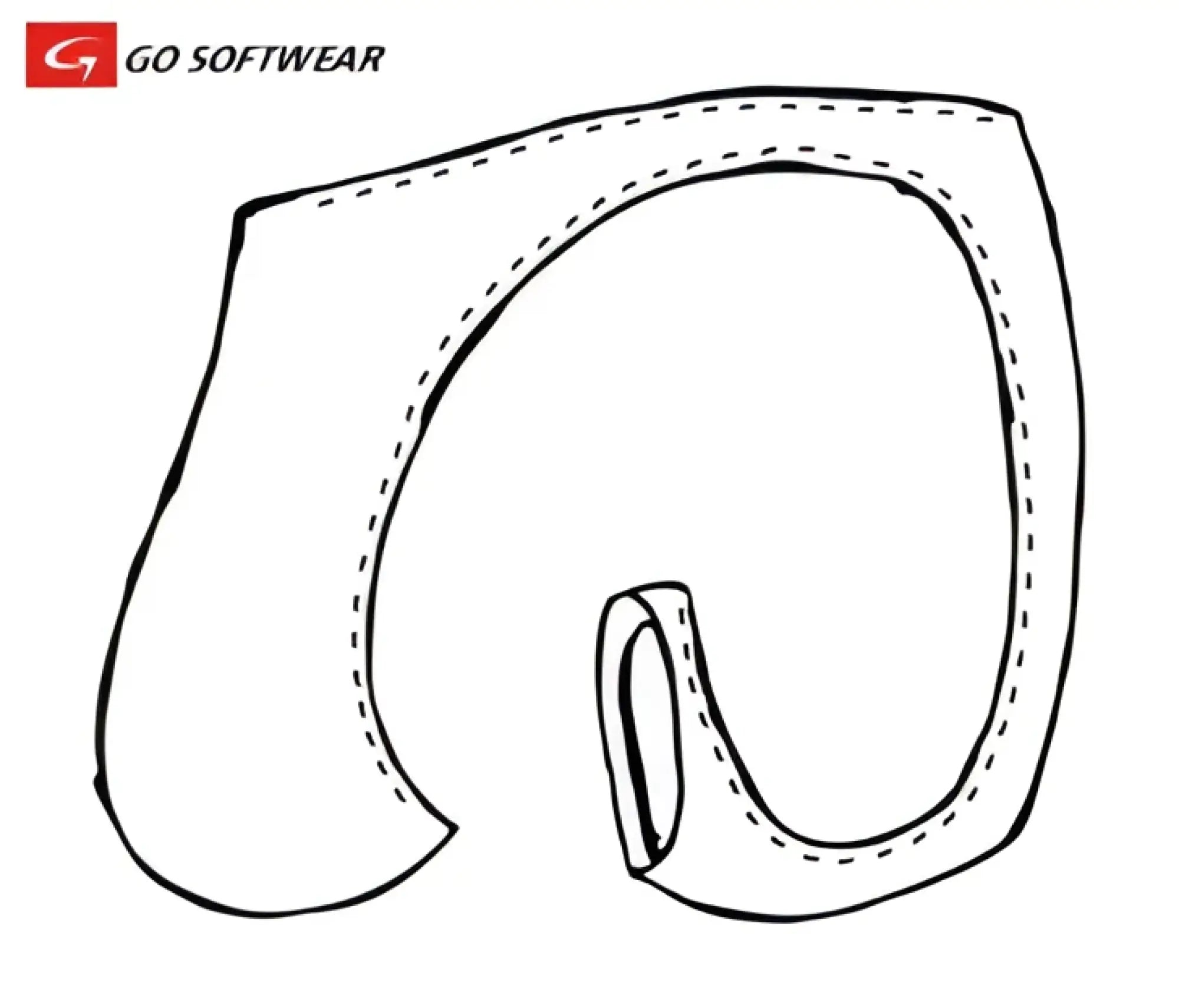 Go softwear splash c-ring thong swim with curved stitched fabric waistband featuring a soft flexible design