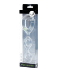 Clear plastic sport flogger with three interconnected rings for versatile use in the sport fucker 3 way clear design