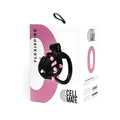 Black and pink flexispike chastity cage by Cellmate with sleek spiked design Sport Fucker size 0