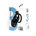Sport fucker cellmate guardian chastity cage size 3 black is a black plastic device with a gold keyhole
