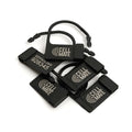 Black plastic sport fucker cellmate stealth locks keyholder with looped strap and engraved branding pack of 5