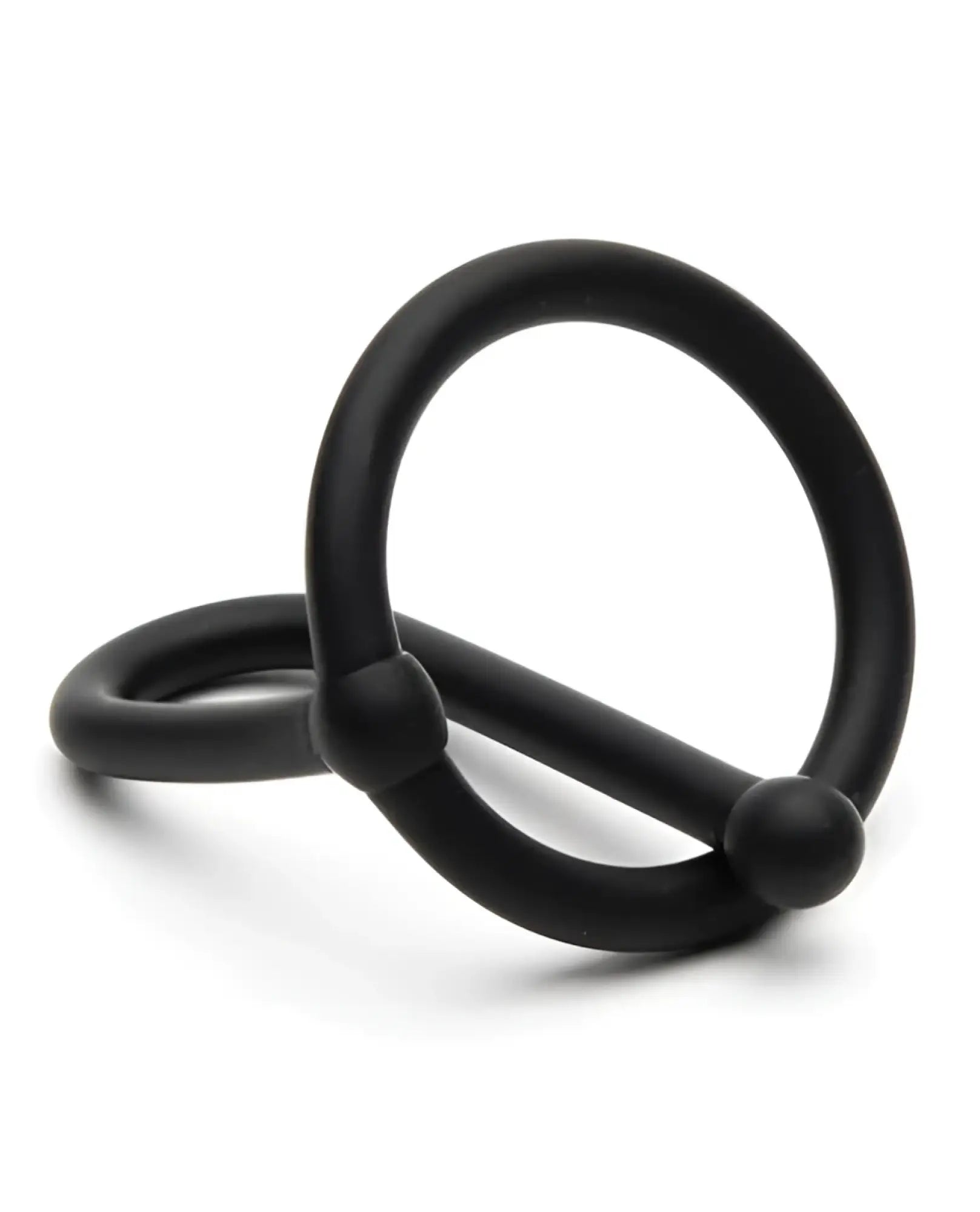 Black silicone sport fucker cum stopper 2.0 ring with bar and ball design for sports use