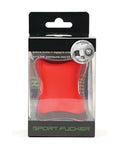 Sport fucker ergo balls 50mm red red silicone ergonomic ball in black and clear plastic package