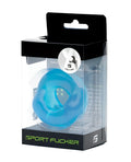 Sport fucker half pipe ice blue blue translucent silicone sports mouthguard in black and clear plastic package