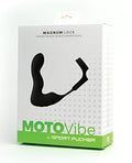 Black inflatable remote-controlled vibration aslock in white and green box from sport fucker motovibe magnum lock product