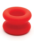 Sport fucker muscle ball stretcher red silicone suction cup with smooth rounded design for secure hold
