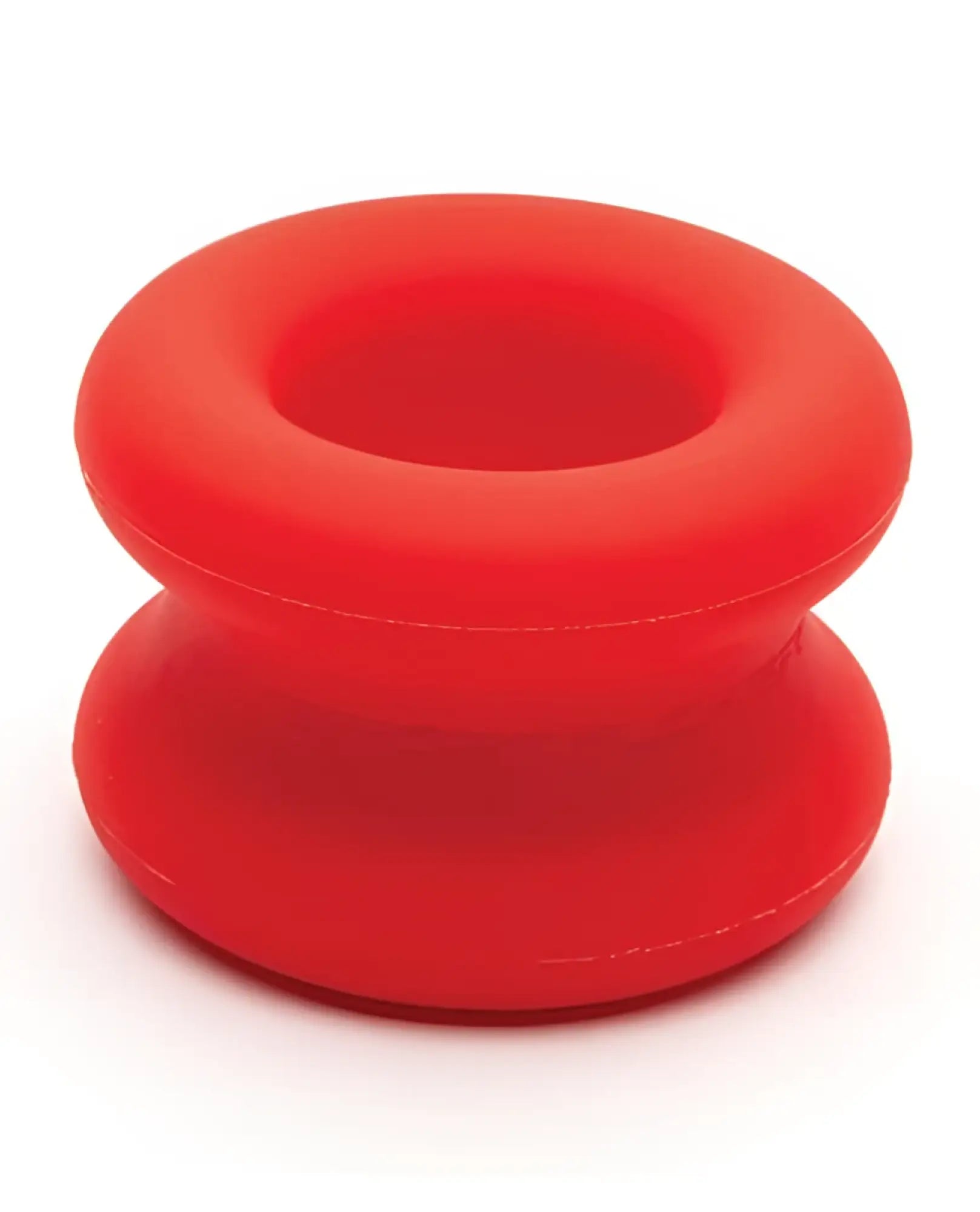 Sport fucker muscle ball stretcher red silicone suction cup with smooth rounded design for secure hold