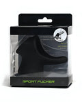 Black silicone sport flogger with sleek ergonomic design and green branding on packaging from sport fucker tailslide 2.0