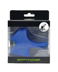 Sport Fucker Tailslide 2.0 blue silicone sport grip with neon green accents for enhanced grip and control