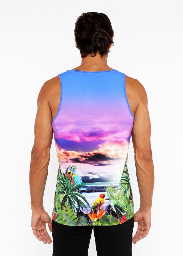 CAMISETA DE MALLA ELÁSTICA TROPICS