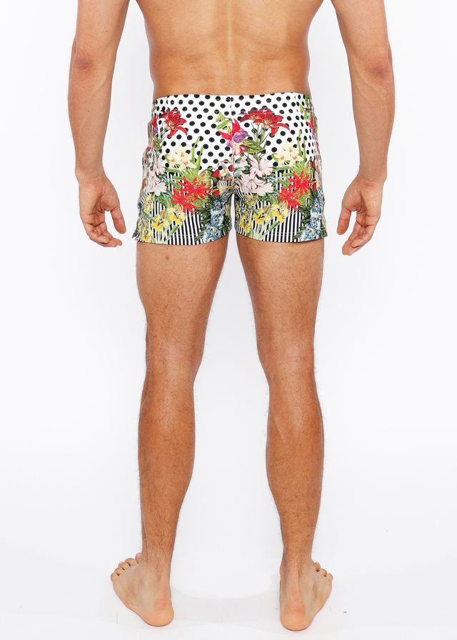 BAÑADOR CON ESTAMPADO ABSTRACTO DE PUNTOS