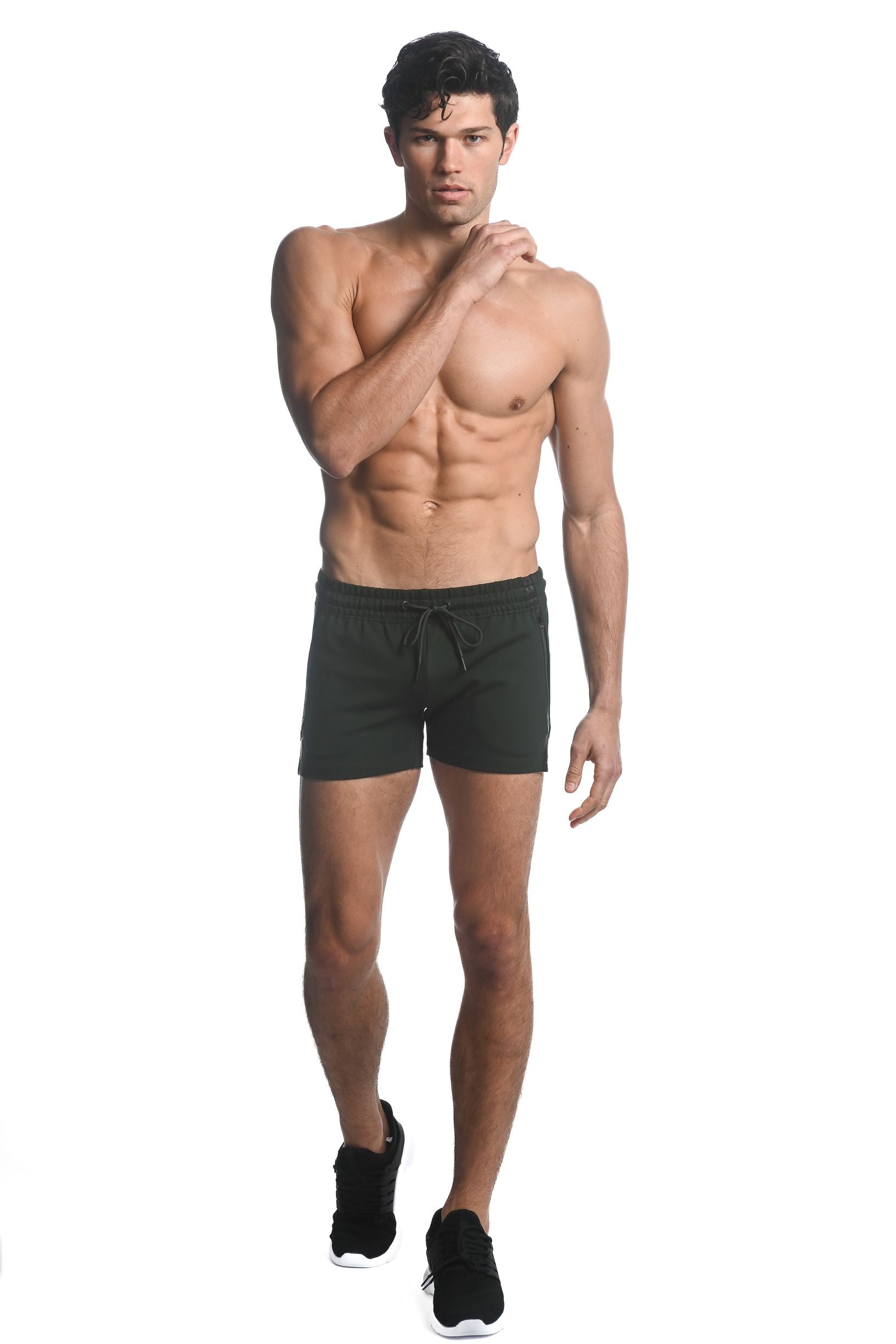 PANTALONES CORTOS DE GIMNASIO ALPHA CON CREMALLERAS SOLDADAS CON TERMO