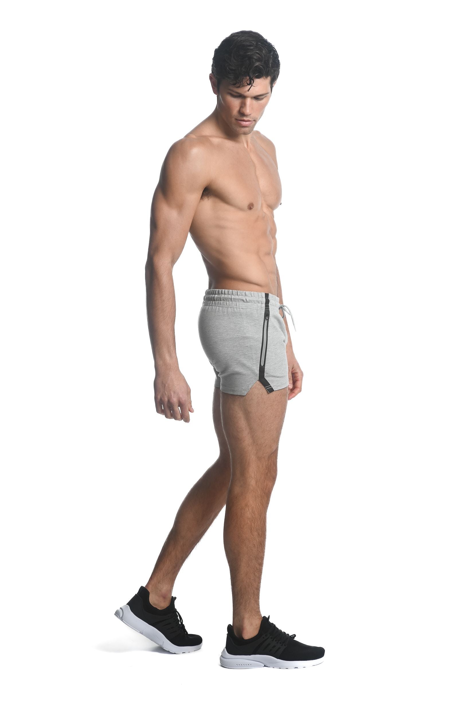 ALPHA GYM SHORTS W/ HEAT WELD ZIPPERS