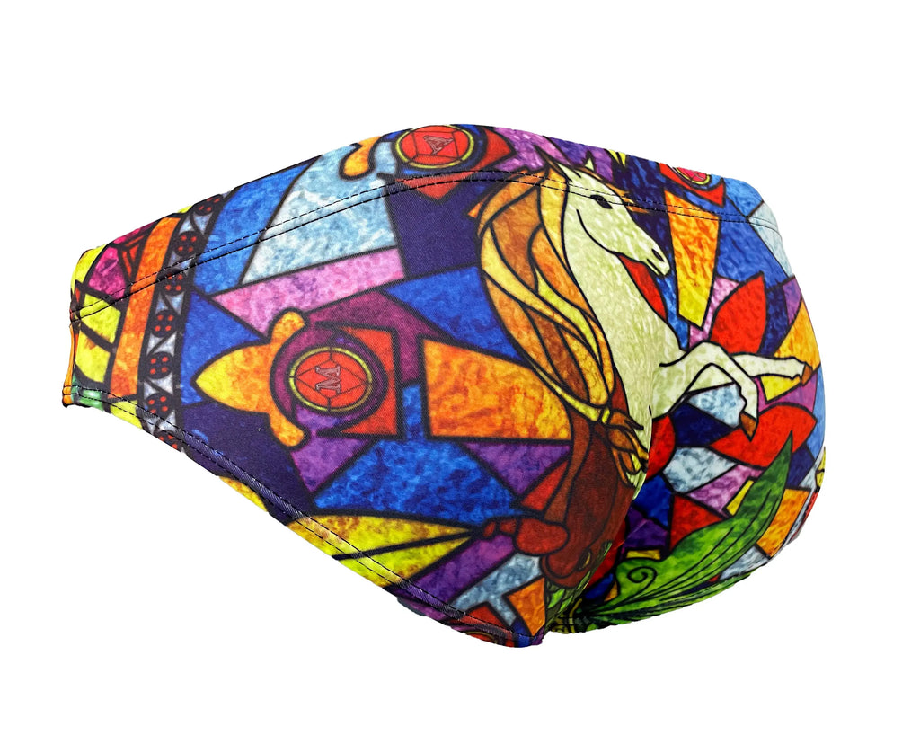 Maris Equi Buntglas-Badehose für Herren
