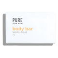 White rectangular box for stay ready bar pure for men lavender and charcoal body bar 4 oz packaging