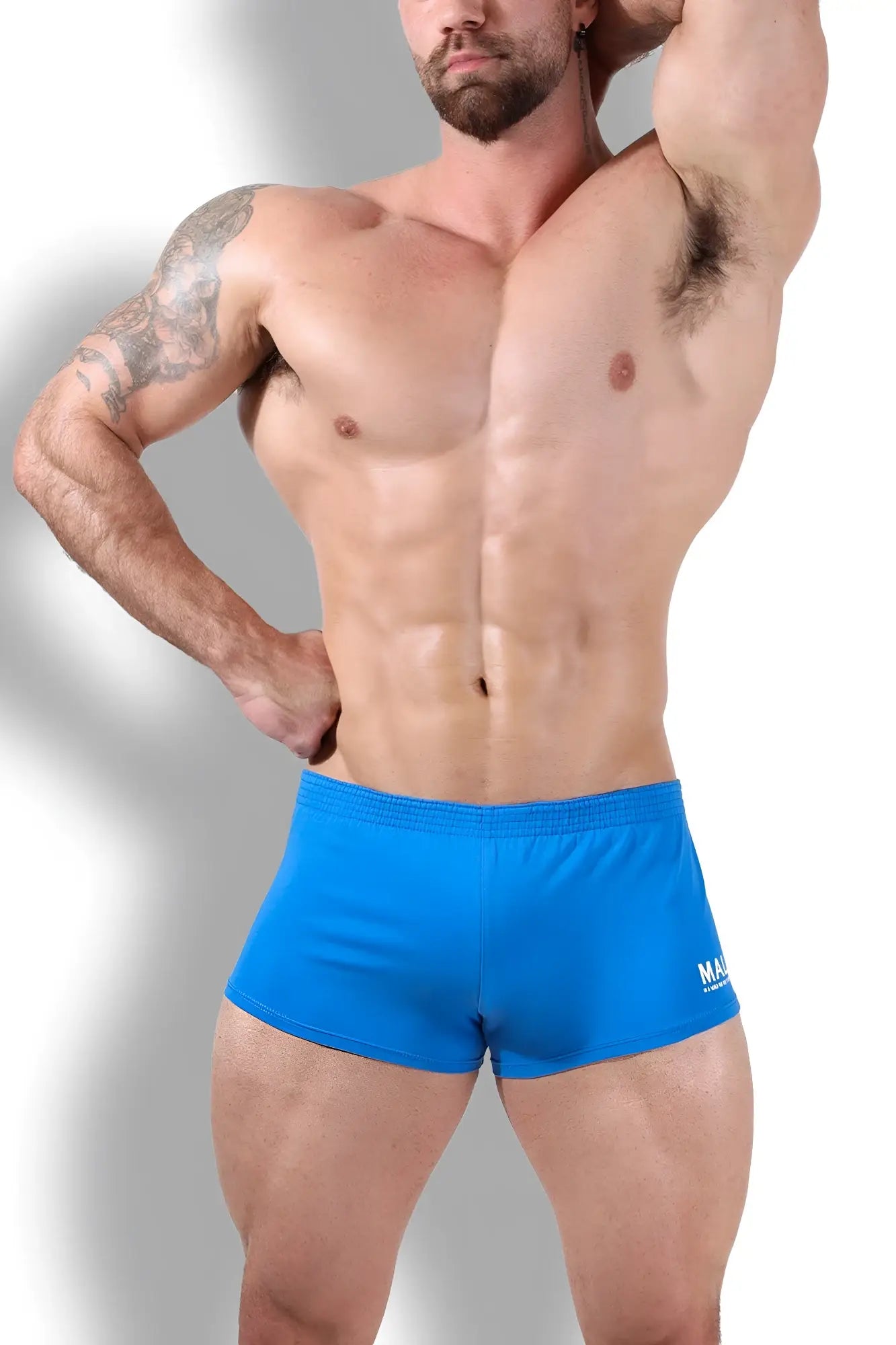 Stretch-it 2 inch short shorts in true blue with a snug fit and elastic waistband designed for athletic use