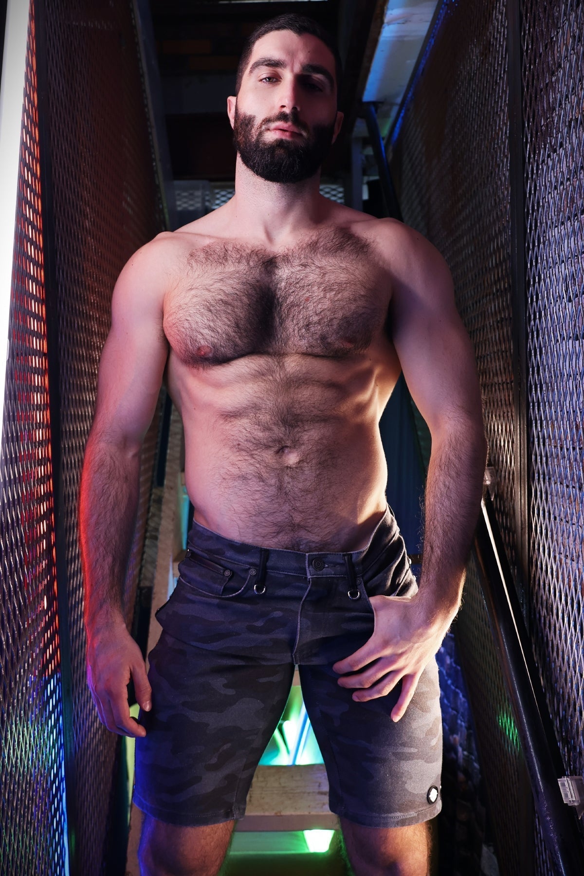 Breedwell Gay Men's Stud Shorts