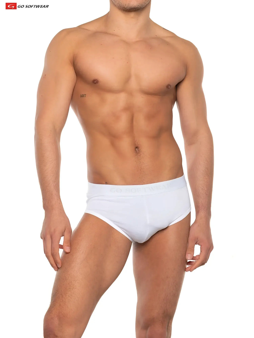 White cotton super boost padded briefs with smooth fitted design and 33 percent more padding for extra comfort