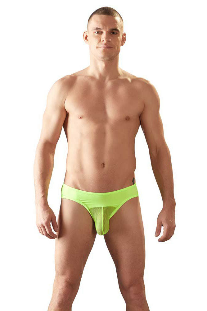 Svenjoyment Mesh Pouch Jock Bikini Jock Strap Unterhose neongelb 2120348 Größe L