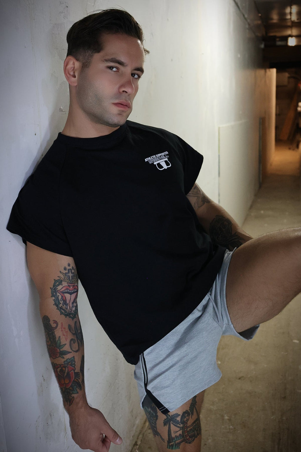 Breedwell Gay Men's Sweat & Sin Raglan Tee