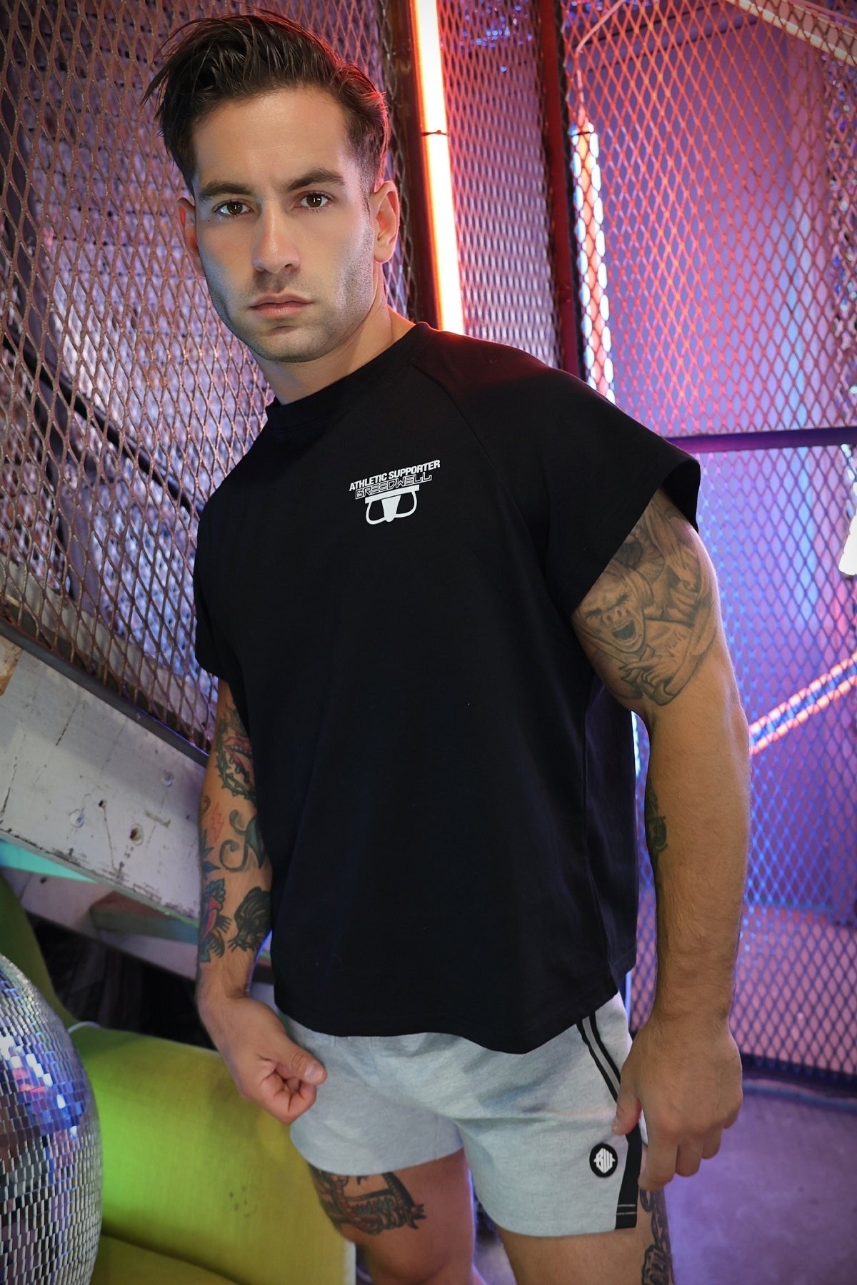 Breedwell Gay Men's Sweat & Sin Raglan Tee