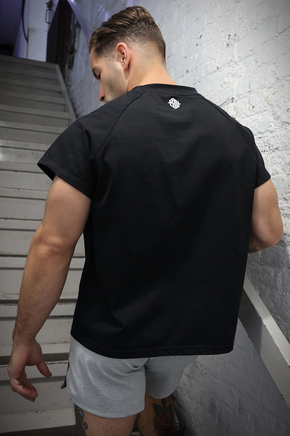 Breedwell Gay Men's Sweat & Sin Raglan Tee