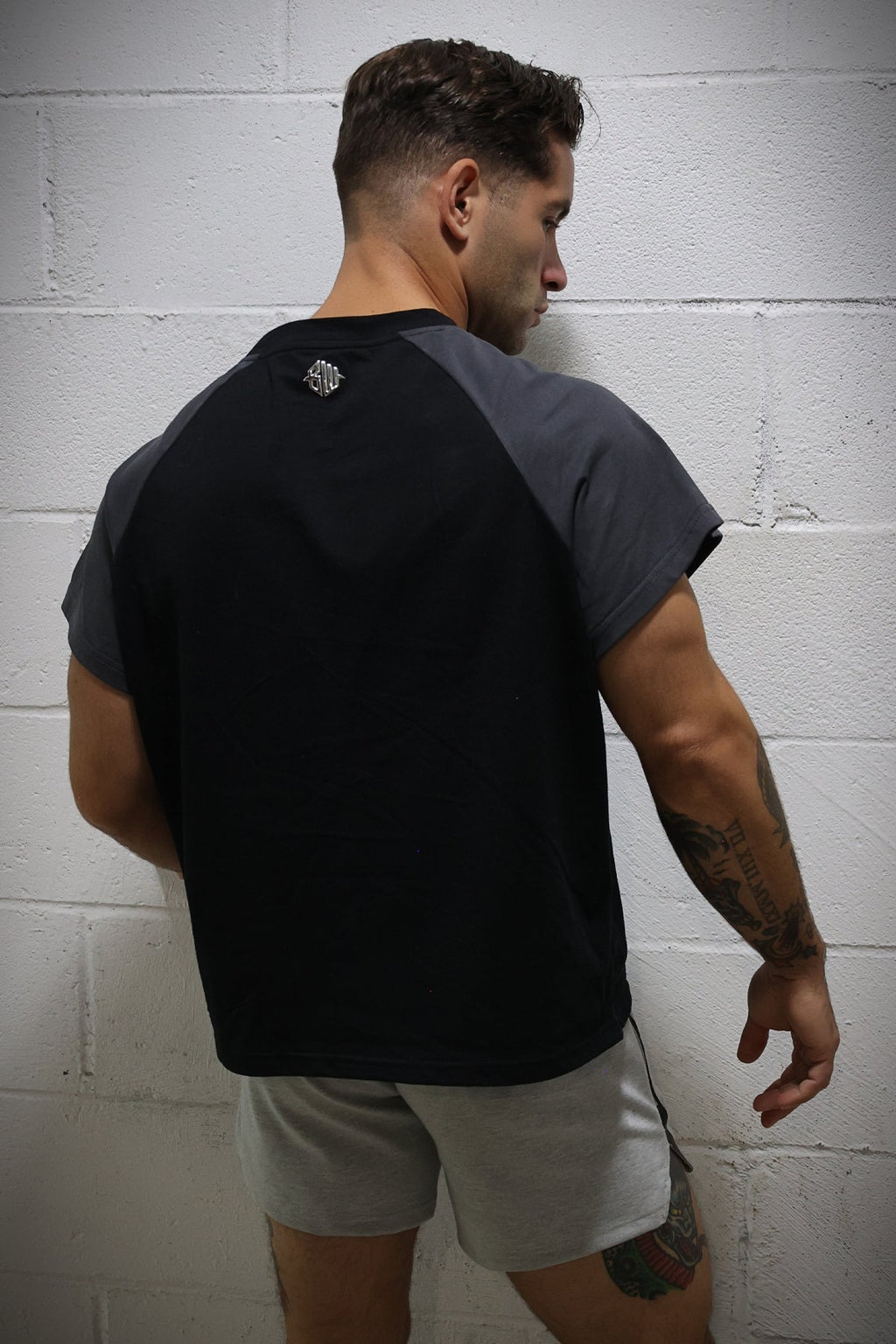 Breedwell Gay Men's Sweat & Sin Raglan Tee