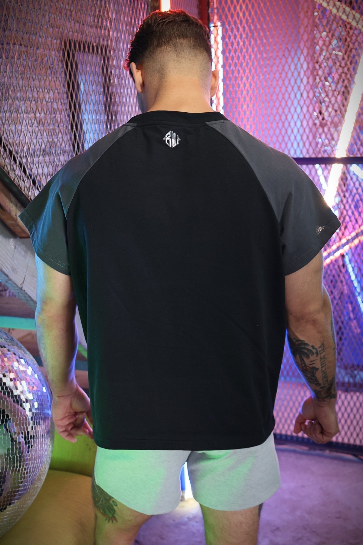 Breedwell Gay Men's Sweat & Sin Raglan Tee