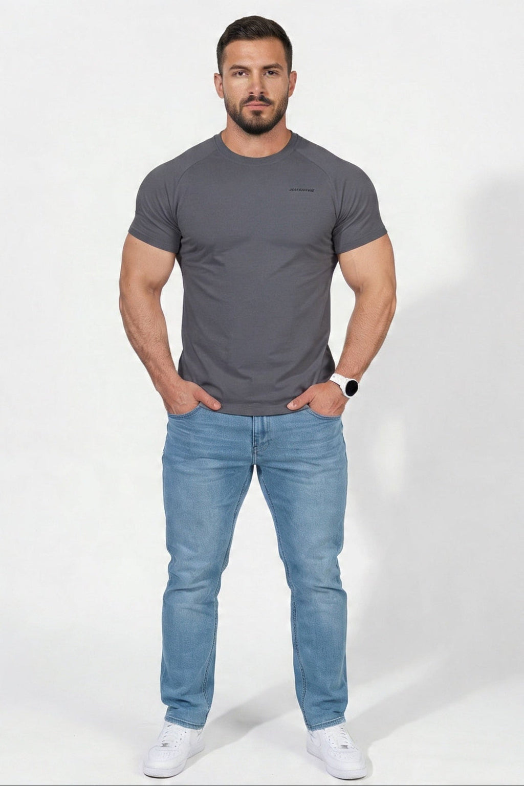 Camiseta Jed North Titan 2.0 Muscle Fit - Stone