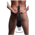 Tailz Remote Control Wagging Fox Tail Anal Plug features a black-and-white faux fur tail attached to a black plug base.