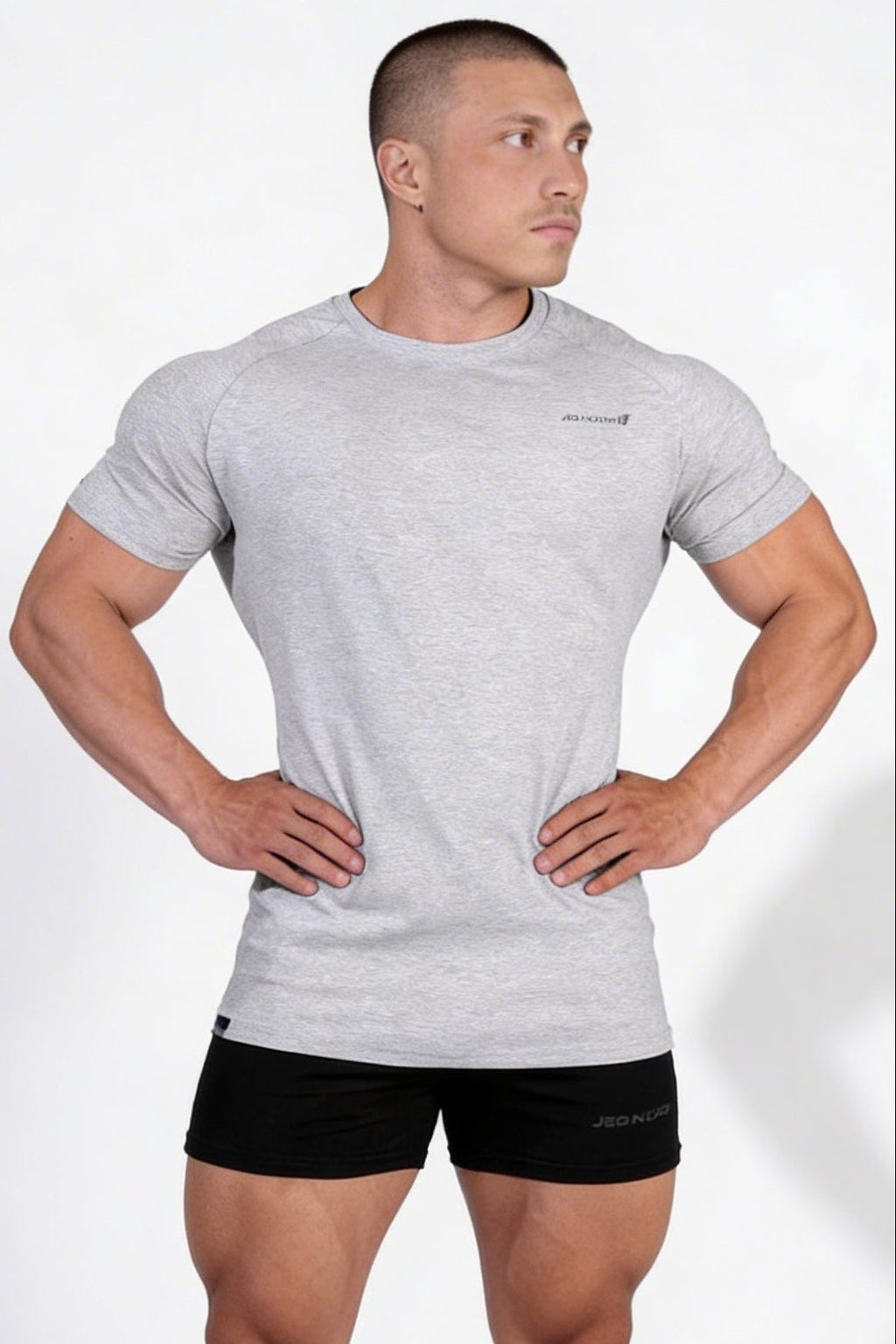 Jed North Men's Titan 2.0 Muscle-Fit T-Shirt - Heather Gray