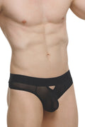 PetitQ Men's Thong Alouis Net Black