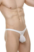 PetitQ Men's Thong Argis Skine White
