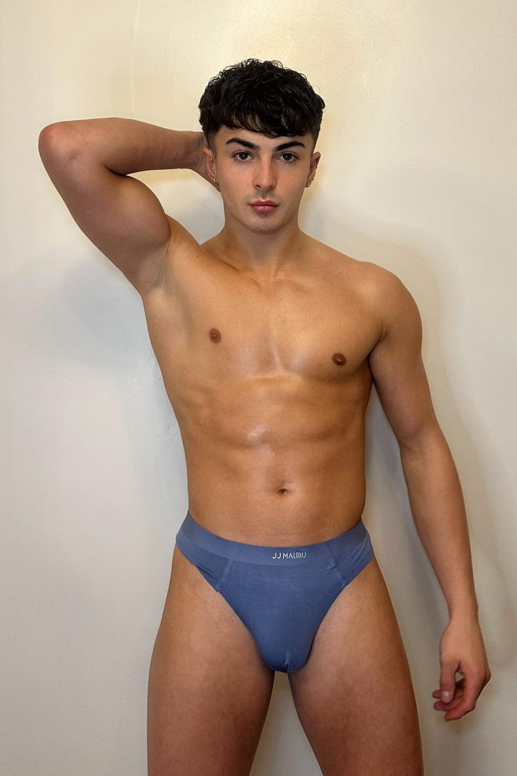 JJ Malibu Premium Modal Athletic Thong - Stahlblau