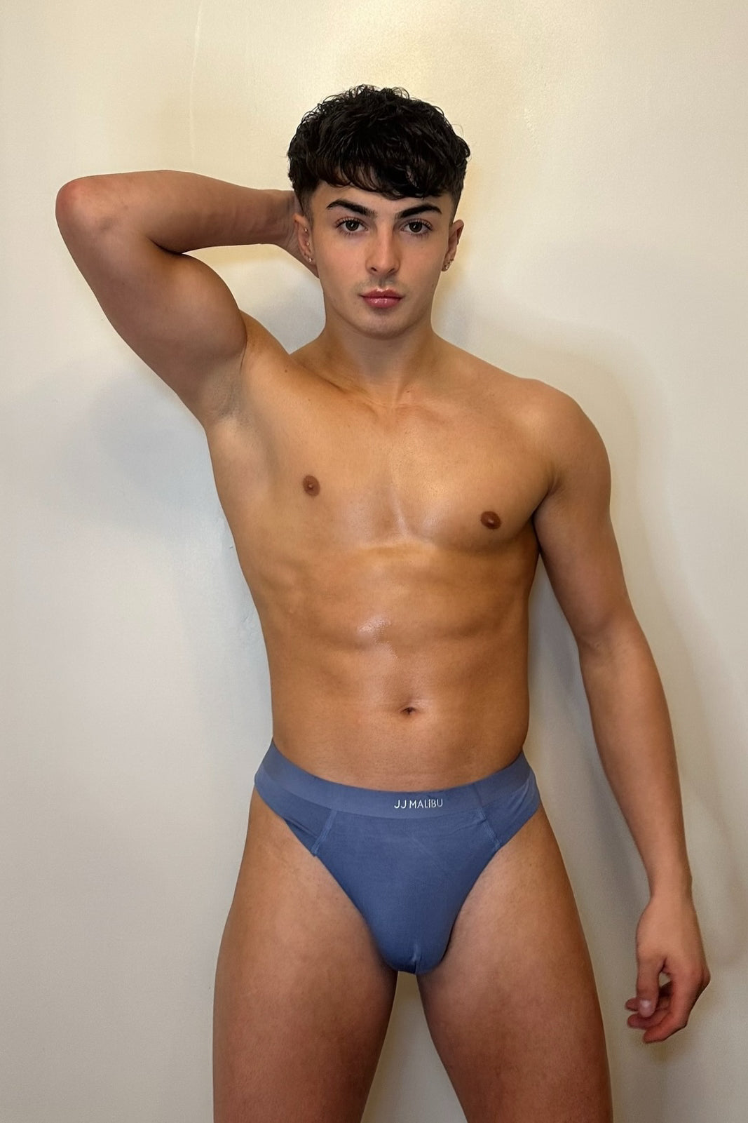 JJ Malibu Premium Modal Athletic Thong - Stahlblau