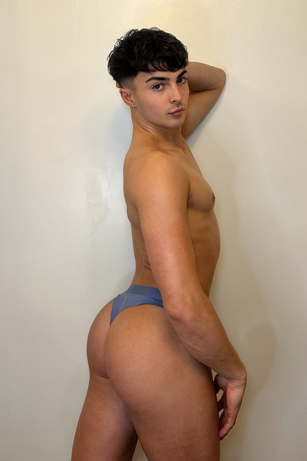 JJ Malibu Premium Modal Athletic Thong - Stahlblau