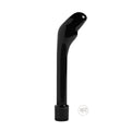 Trinity Men The Essential P-Spot Vibe: a sleek, black, ergonomic curved prostate massager with a textured base.