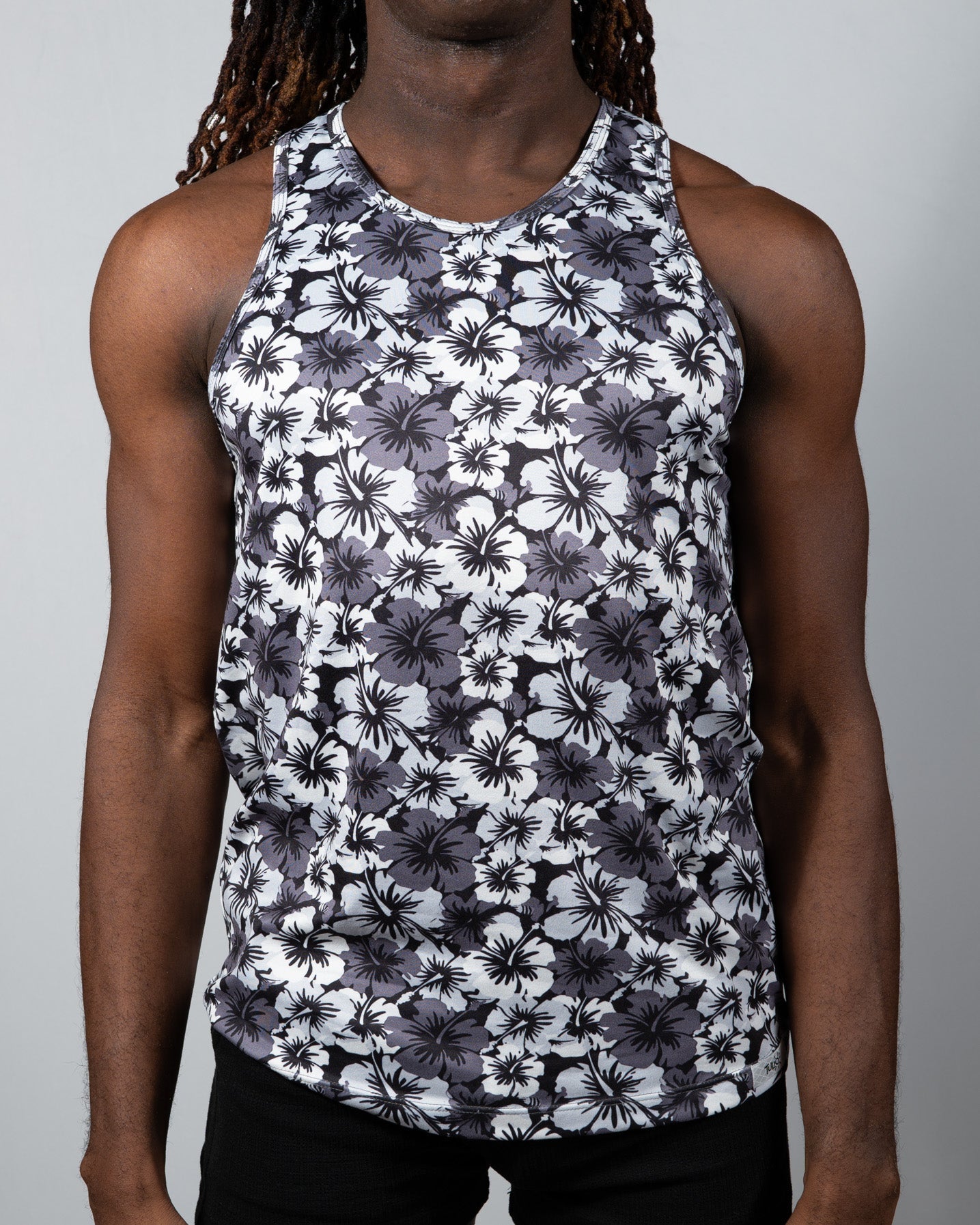 Hawaiin Hibiscus Print Tank