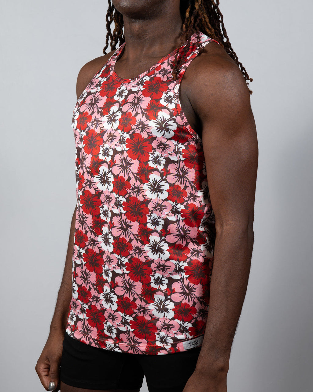 Hawaiin Hibiscus Print Tank