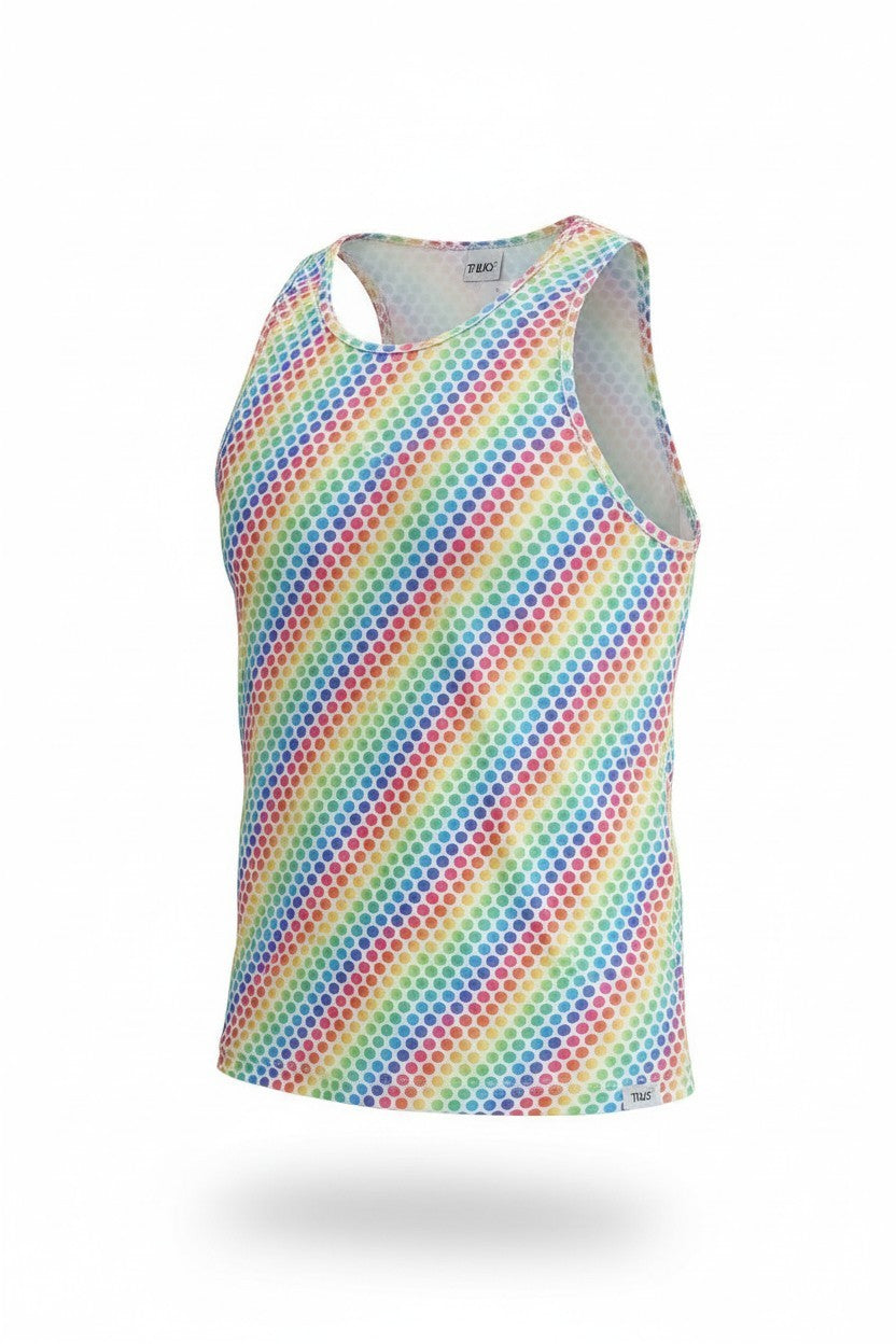 Tulio Swimwear Rainbow Dots Tank Top