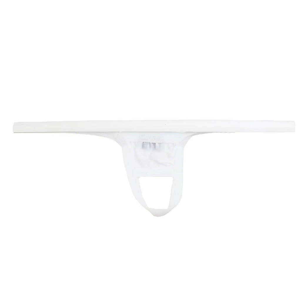 White cotton jockstrap u station ball holder u0011-100 with simple minimalist design for support and comfort