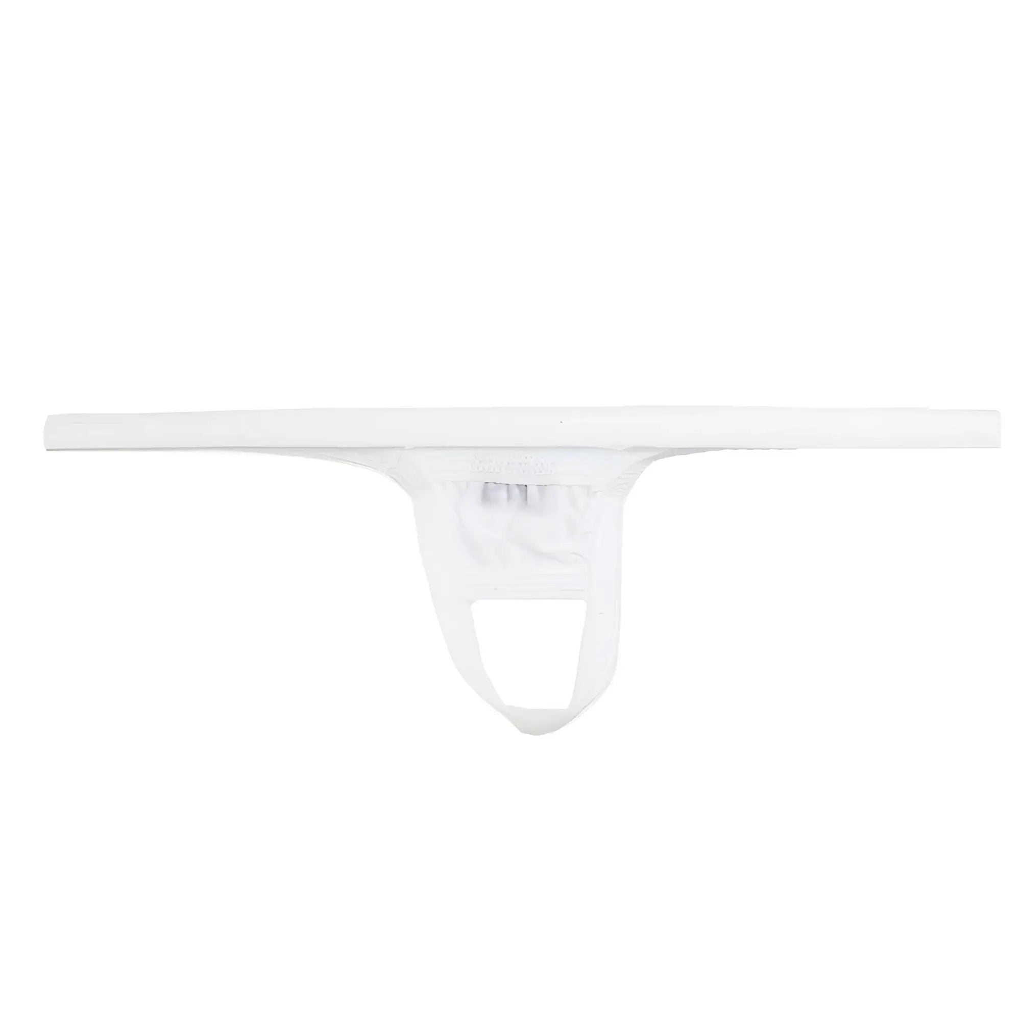White cotton jockstrap u station ball holder u0011-100 with simple minimalist design for support and comfort