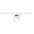 White u s branded thong made of smooth stretchy fabric with minimalist design for u station ball holder use