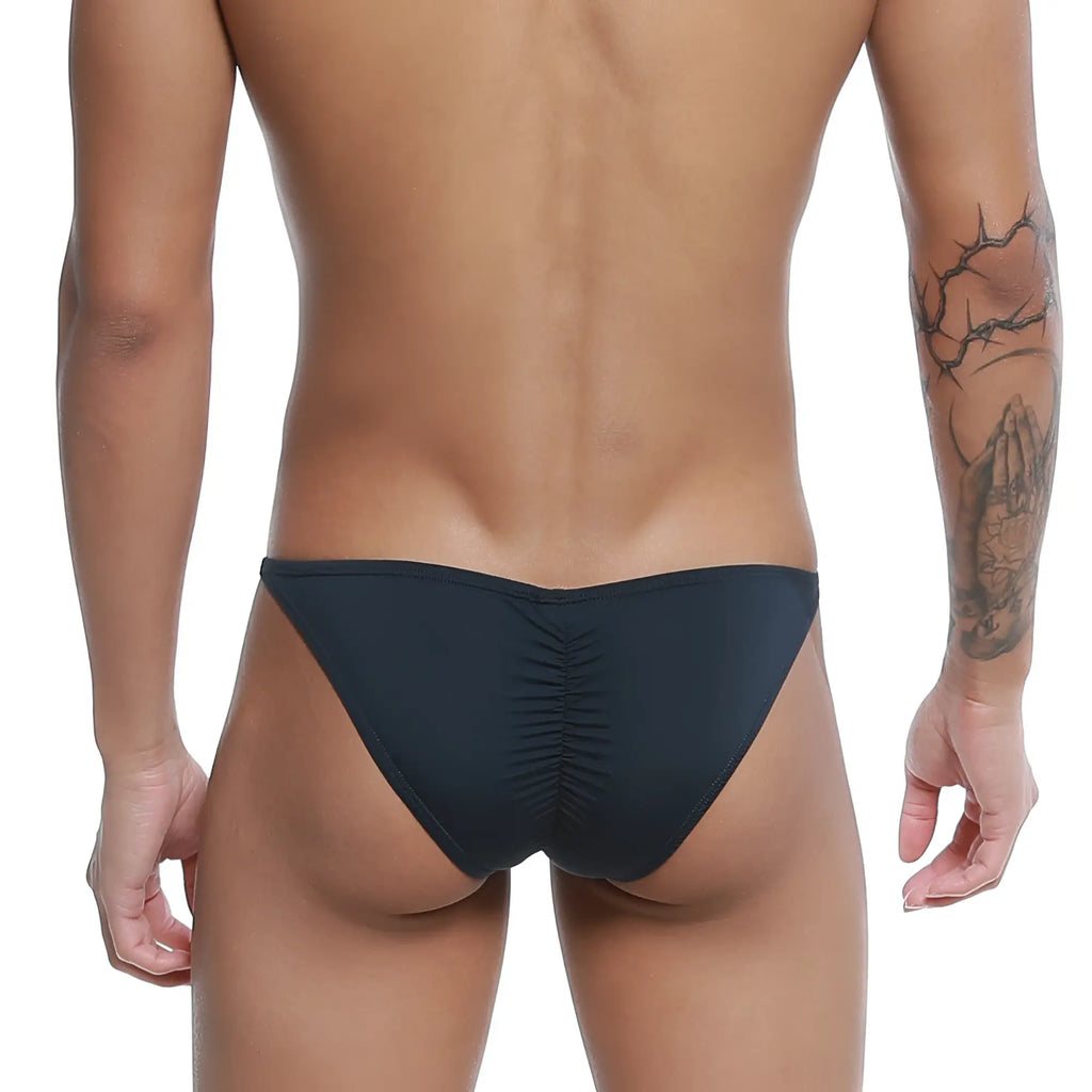 Black ruched swim trunks u station me bikini black u0032-001 designed for comfortable beachwear