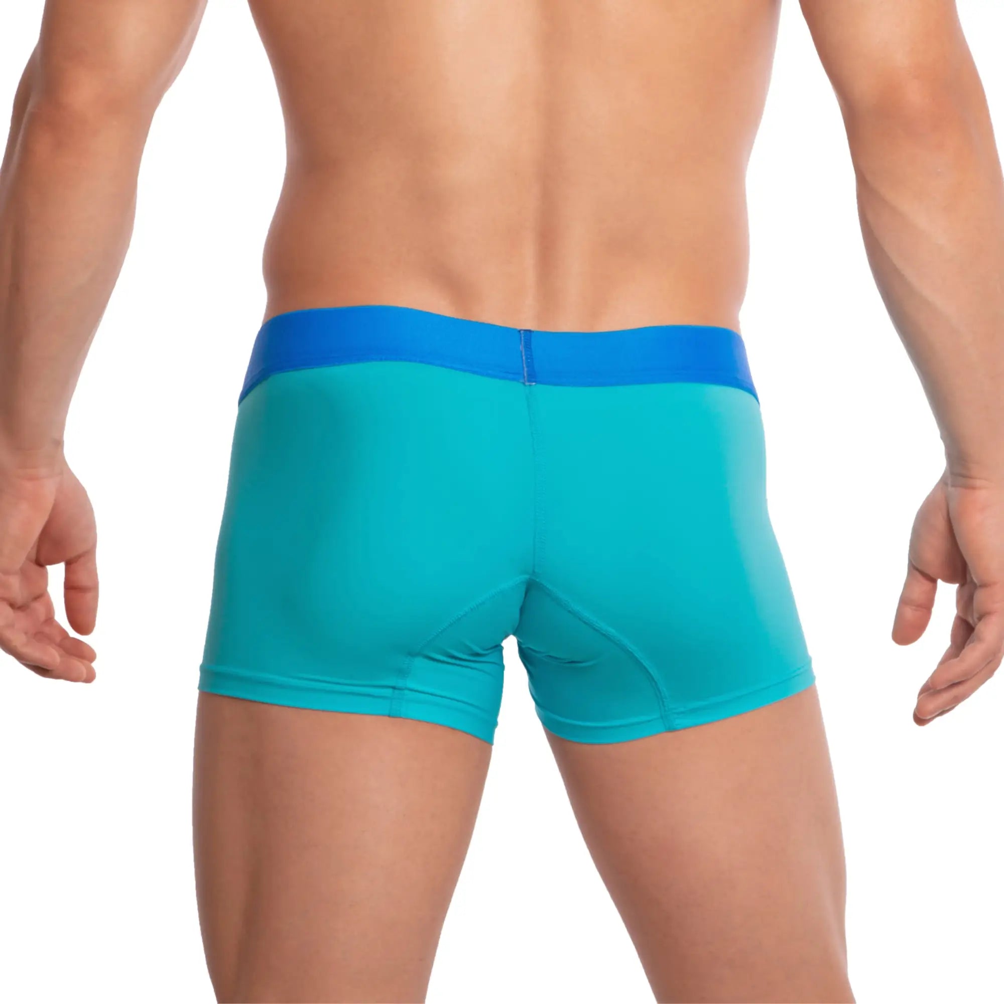 Udp udg002 boxer brief turquoise and royal blue athletic briefs with snug form-fitting design for active wear