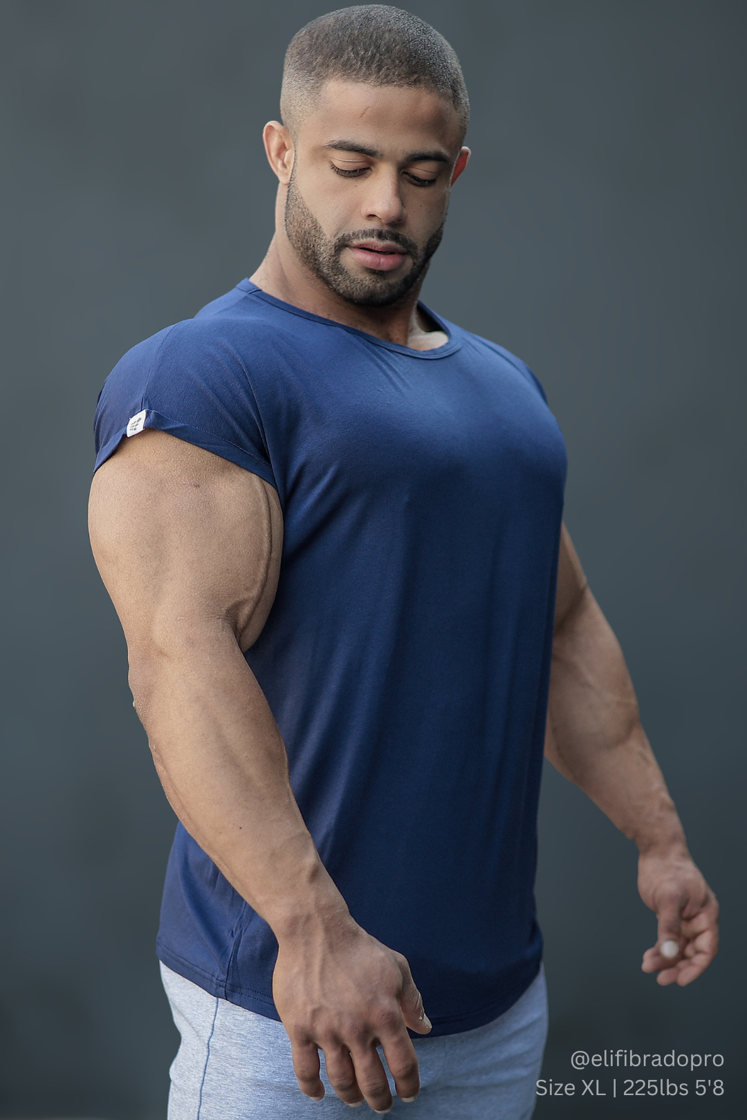 Evolve Cap Sleeve Muscle T-Shirt 2.0 - Navy